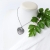Mgły nad jeziorem - elegancki, srebrny wisior wire wrapping z kwarcem szarym / Alabama Studio / Biżuteria / Wisiory