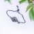 Złota konstelacja - minimalistyczna, srebrna bransoleta z motywem wire wrapping / Alabama Studio / Biżuteria / Bransolety