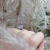 Alabama Studio, Biżuteria, Pierścionki, Wichrowe wzgórza - minimalistyczny, srebrny pierścionek z liliowym ametystem