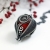 Coral heart - niezwykły, srebrny wisior z czerwonym koralem / Alabama Studio / Biżuteria / Wisiory