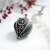 Coral heart - niezwykły, srebrny wisior z czerwonym koralem / Alabama Studio / Biżuteria / Wisiory