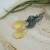 Little treasures - smukłe kolczyki srebrne ze złotymi muszelkami / Alabama Studio / Biżuteria / Kolczyki