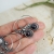 Black pearls - fantazyjne kolczyki koła z perłami / Alabama Studio / Biżuteria / Kolczyki