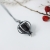Turmalin w pąku - minimalistyczny, srebrny wisior z czarnym turmalinem / Alabama Studio / Biżuteria / Kolczyki