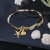 Złota fala - bransoletka w stylu boho z turmalinami / Alabama Studio / Biżuteria / Bransolety