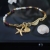 Złota fala - bransoletka w stylu boho z turmalinami / Alabama Studio / Biżuteria / Bransolety