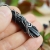 My heart is tourmaline black - srebrny wisior z surowym turmalinem / Alabama Studio / Biżuteria / Wisiory
