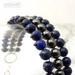 Hematyt w objęciach lapis lazuli