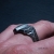 Sygnet męski srebrny 925 z czarnym diamentem / atelier Skrocki / Biżuteria / Dla mężczyzn