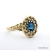Pierścionek w stylu vintage z Turmalinem paraiba i perlami. / atelier Skrocki / Biżuteria / Pierścionki