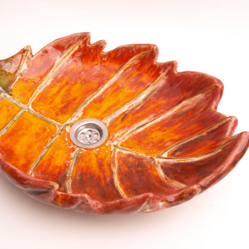 umywalka jesienny liść / Dekornia / Dekoracja Wnętrz / Ceramika