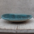 turkusowa fala - patera ceramiczna na ciasta i owoce / solo kolektyw / Dekoracja Wnętrz / Ceramika