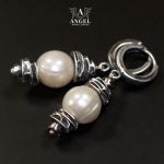 Ecru Pearls  - kolczyki - Anioł w Biżuteria/Kolczyki