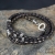 Dark Brown Leather Strap - bransoleta / Anioł / Biżuteria / Dla mężczyzn