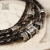 Black Leather Strap - bransoleta / Anioł / Biżuteria / Dla mężczyzn