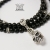 Black Onyx Skull  - naszyjnik  / Anioł / Biżuteria / Dla mężczyzn