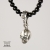 Black Onyx Skull  - naszyjnik  / Anioł / Biżuteria / Dla mężczyzn