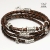 Anioł, Biżuteria, Dla mężczyzn,  Brown Leather Strap - bransoleta