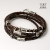  Brown Leather Strap - bransoleta / Anioł / Biżuteria / Dla mężczyzn