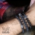 Black Onyx Cross -bransoleta / Anioł / Biżuteria / Dla mężczyzn