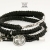 NOMADA (black leather strap) - komplet bransolet / Anioł / Biżuteria / Dla mężczyzn