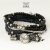 NOMADA (black leather strap) - komplet bransolet / Anioł / Biżuteria / Dla mężczyzn