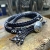 NOMADA (black leather strap) - komplet bransolet / Anioł / Biżuteria / Dla mężczyzn