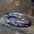 SKULL - bransoleta z niebieskiego jaspisu / Anioł / Biżuteria / Dla mężczyzn