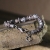 SKULL - bransoleta z beżowego jaspisu / Anioł / Biżuteria / Dla mężczyzn
