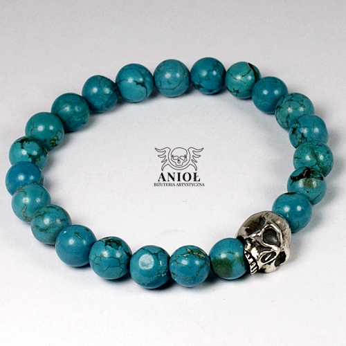 Turquoise & Skull -bransoleta / Anioł / Biżuteria / Dla mężczyzn