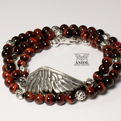 LIKE AN ANGEL (brown) - bransoleta / Anioł / Biżuteria / Bransolety