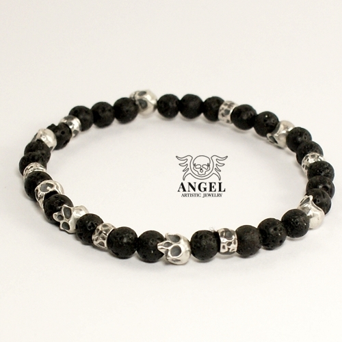 Black Skull -bransoleta / Anioł / Biżuteria / Dla mężczyzn