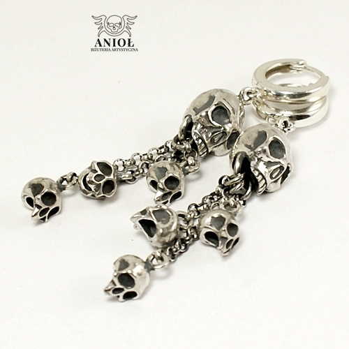 Skull - kolczyki / Anioł / Biżuteria / Kolczyki