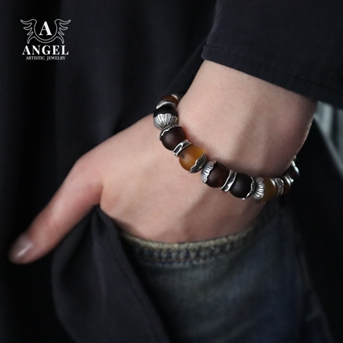 Baltic Amber -  bransoleta / Anioł / Biżuteria / Bransolety