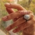 RZYM - pierścionek z kamieniem księżycowym