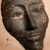 Ceramiczna maska - w czerni i złocie