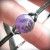 W KROPLI ROSY -fioletowa impresja z udziałem mięty :)  / Ksenia.art / Biżuteria / Bransolety