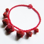 Wiosenne naszyjniki z beaded beads - Sol w Biżuteria/Naszyjniki