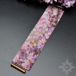 Sakura IX Abstract, szeroka wyplatana bransoleta, beading - Sol w Biżuteria/Bransolety