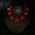 Vermello, wiosenny naszyjnik z beaded beads / Sol / Biżuteria / Naszyjniki