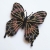 Czarny motyl, broszka, beading / Sol / Biżuteria / Broszki