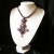 Morado, naszyjnik z ametystami, pirytem i kryształami Swarovskiego, beading / Sol / Biżuteria / Naszyjniki