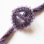 Morado, naszyjnik z ametystami, pirytem i kryształami Swarovskiego, beading / Sol / Biżuteria / Naszyjniki