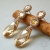 Golden Shadow, kolczyki z kryształami Swarovskiego, beading / Sol / Biżuteria / Kolczyki