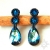 Bermuda Blue, kolczyki z kryształami Swarovskiego, beading / Sol / Biżuteria / Kolczyki
