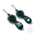 Bermuda Blue, kolczyki z kryształami Swarovskiego, beading / Sol / Biżuteria / Kolczyki