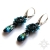 Bermuda Blue, kolczyki z kryształami Swarovskiego, beading / Sol / Biżuteria / Kolczyki