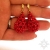 Ażurowe krople z korala, beading  / Sol / Biżuteria / Kolczyki