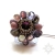 Purple Flower, szpila, broszka, beading / Sol / Biżuteria / Broszki
