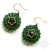 Emerald, kolczyki z kryształami Swarovskiego, beading / Sol / Biżuteria / Kolczyki